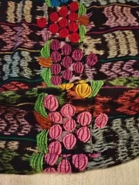 Large Embroidered Colorful Purse Bag Tote From Vacay In Brazil Brasil Bold Print